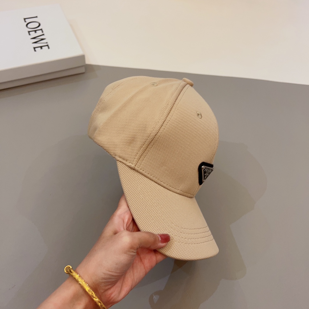 Prada hipster favorite triangle logo baseball cap
