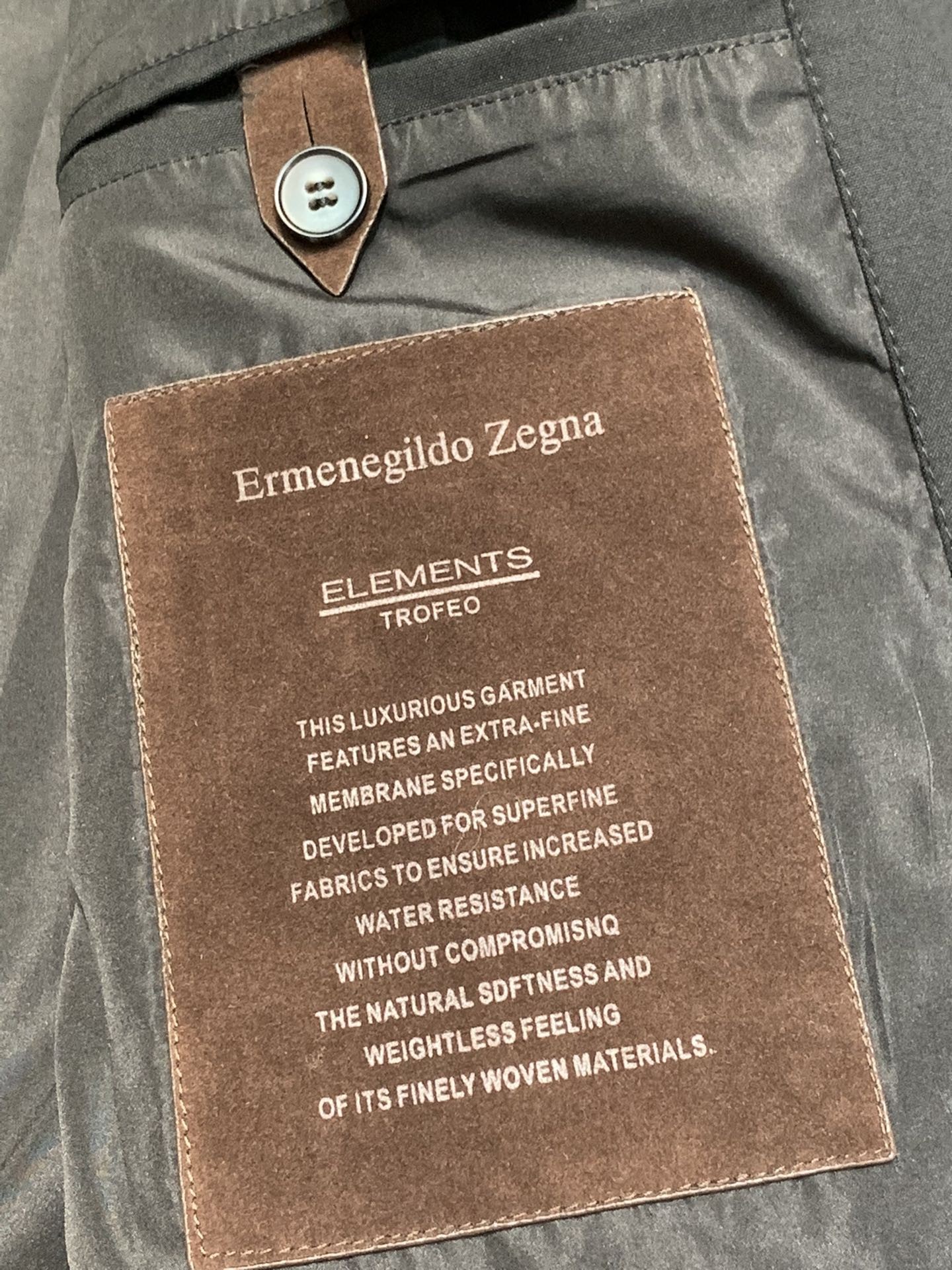 Zegna casual fleece jacket
