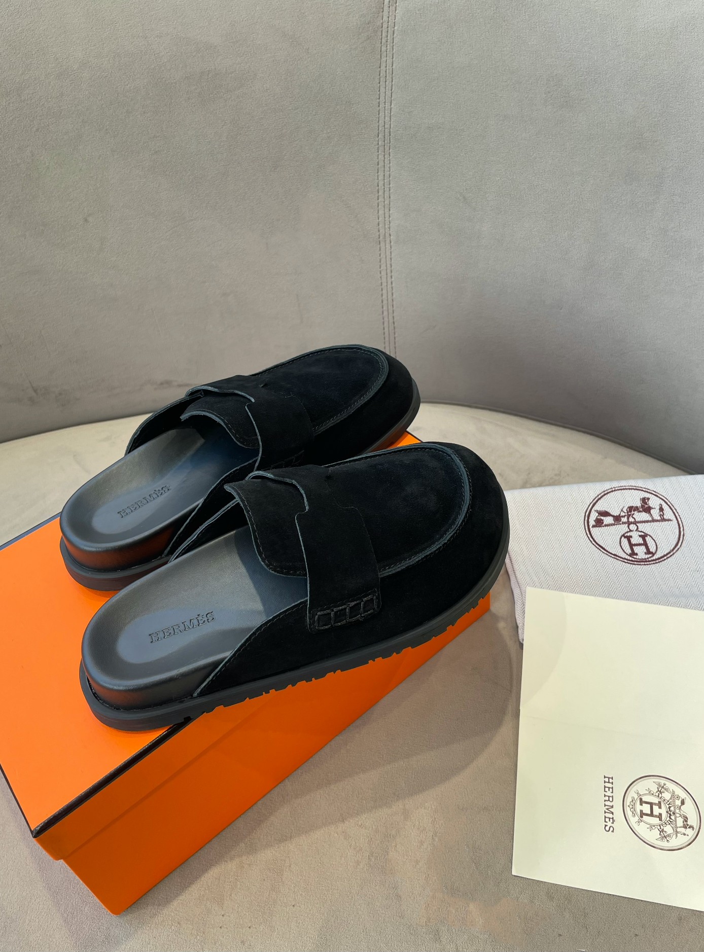 Hermes Birkenstock Mules