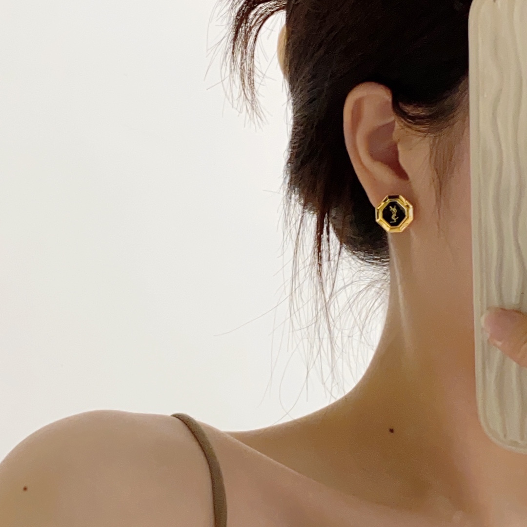 Saint Laurent YSL earrings studs