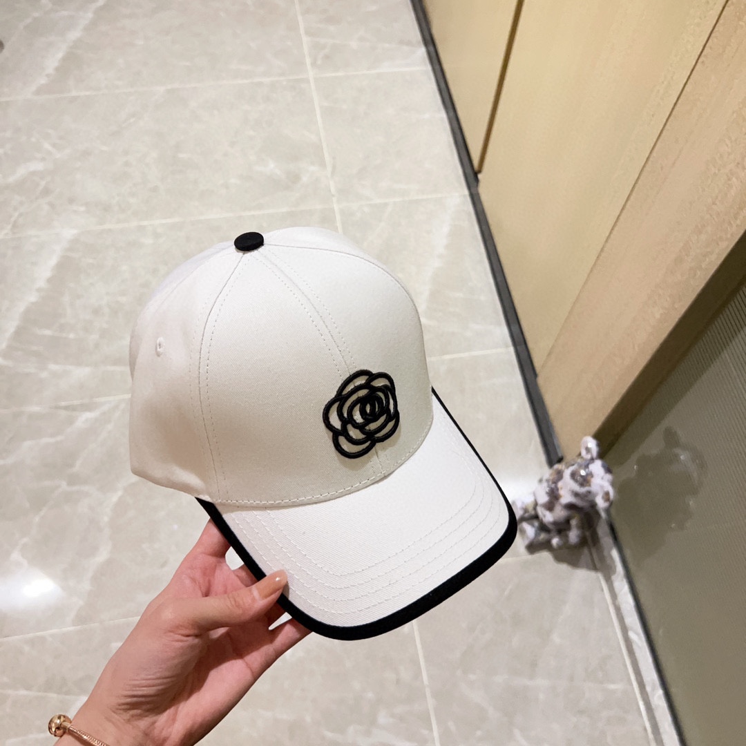 [CHANEL Chanel] 2023 new style embroidered baseball cap