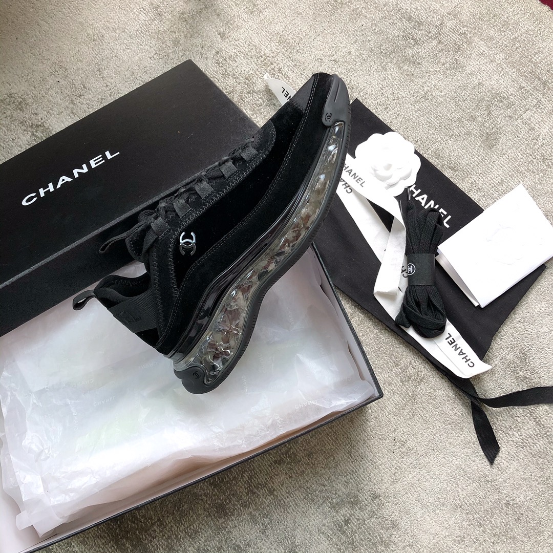 CHANEL sneakers classic small incense sneakers cowhide sheepskin leather genuine leather sole