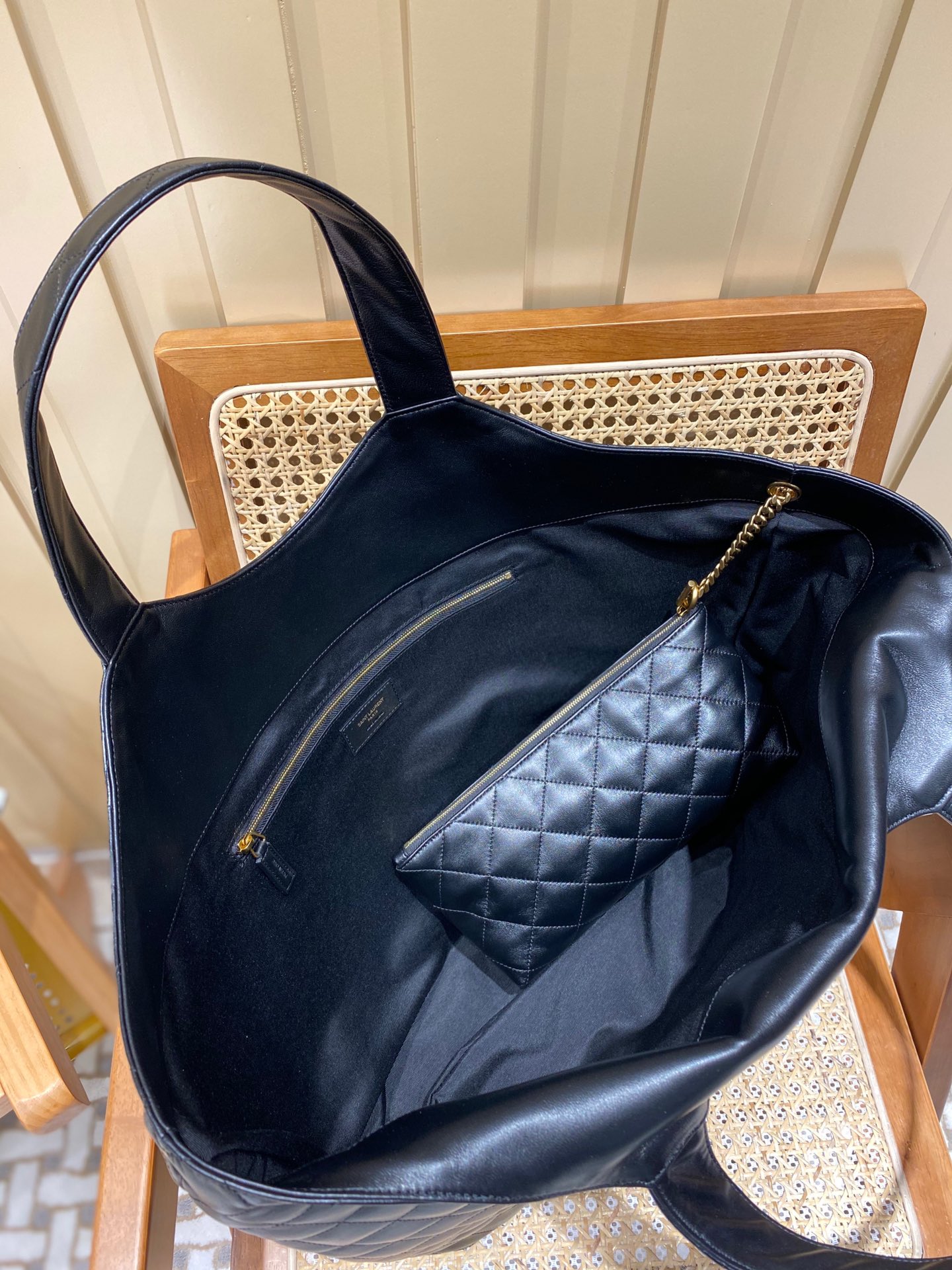 SAINT LAURENT 𝗜𝗖𝗔𝗥𝗘 #698651 original leather