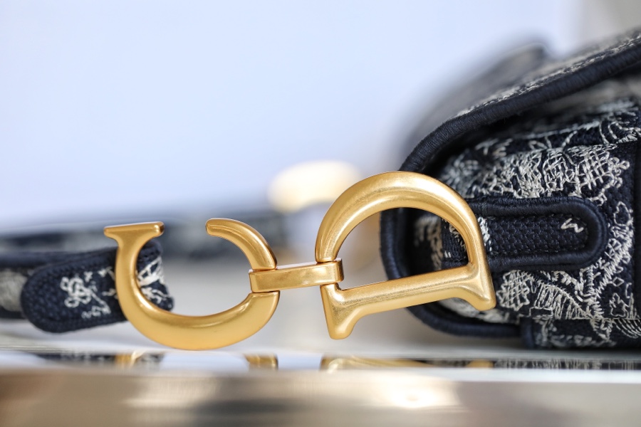 Dior Velvet Saddle Saddle Bag