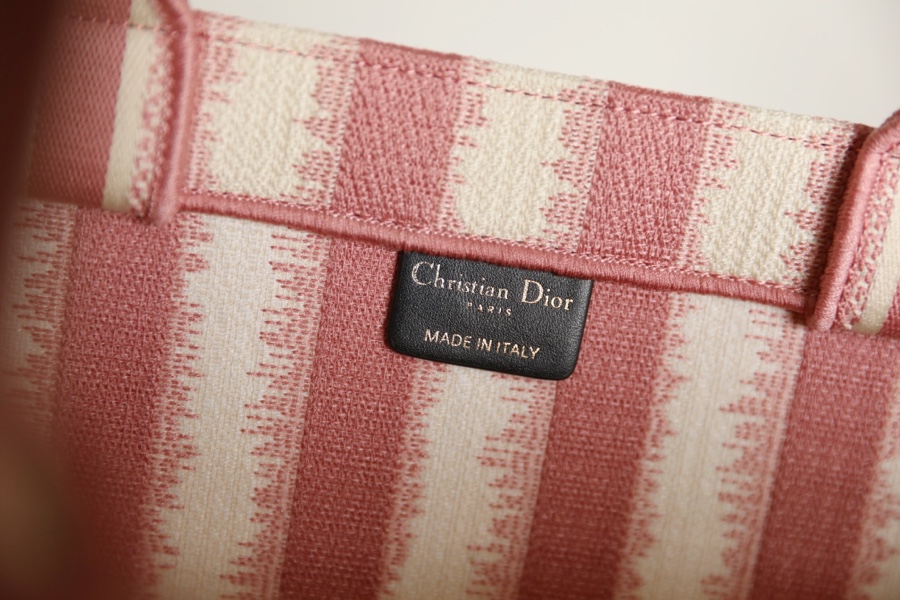 DIOR TOTE striped pink