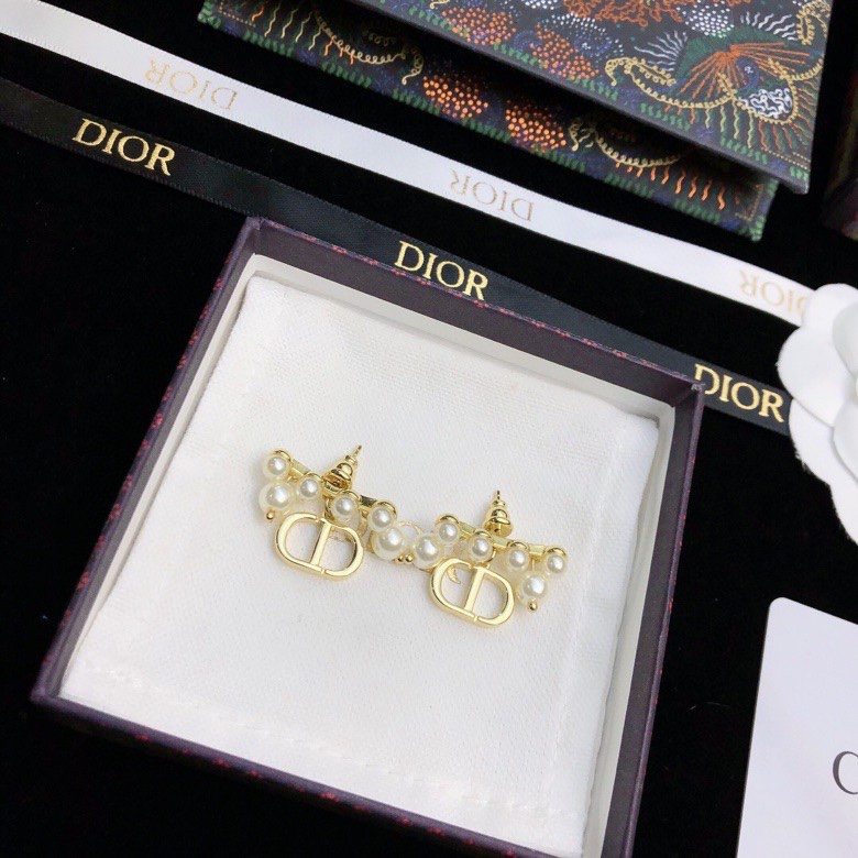 Dior stud earrings