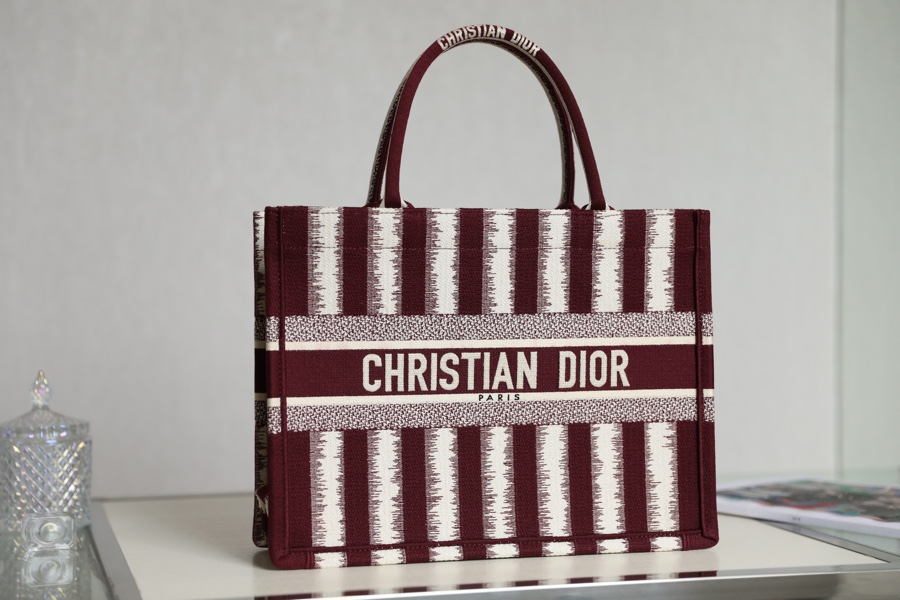 DIOR TOTE striped shopping bag
