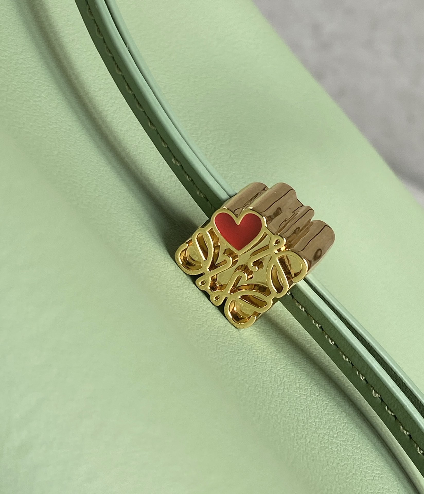 LOEWE cubi full leather lunch box bag