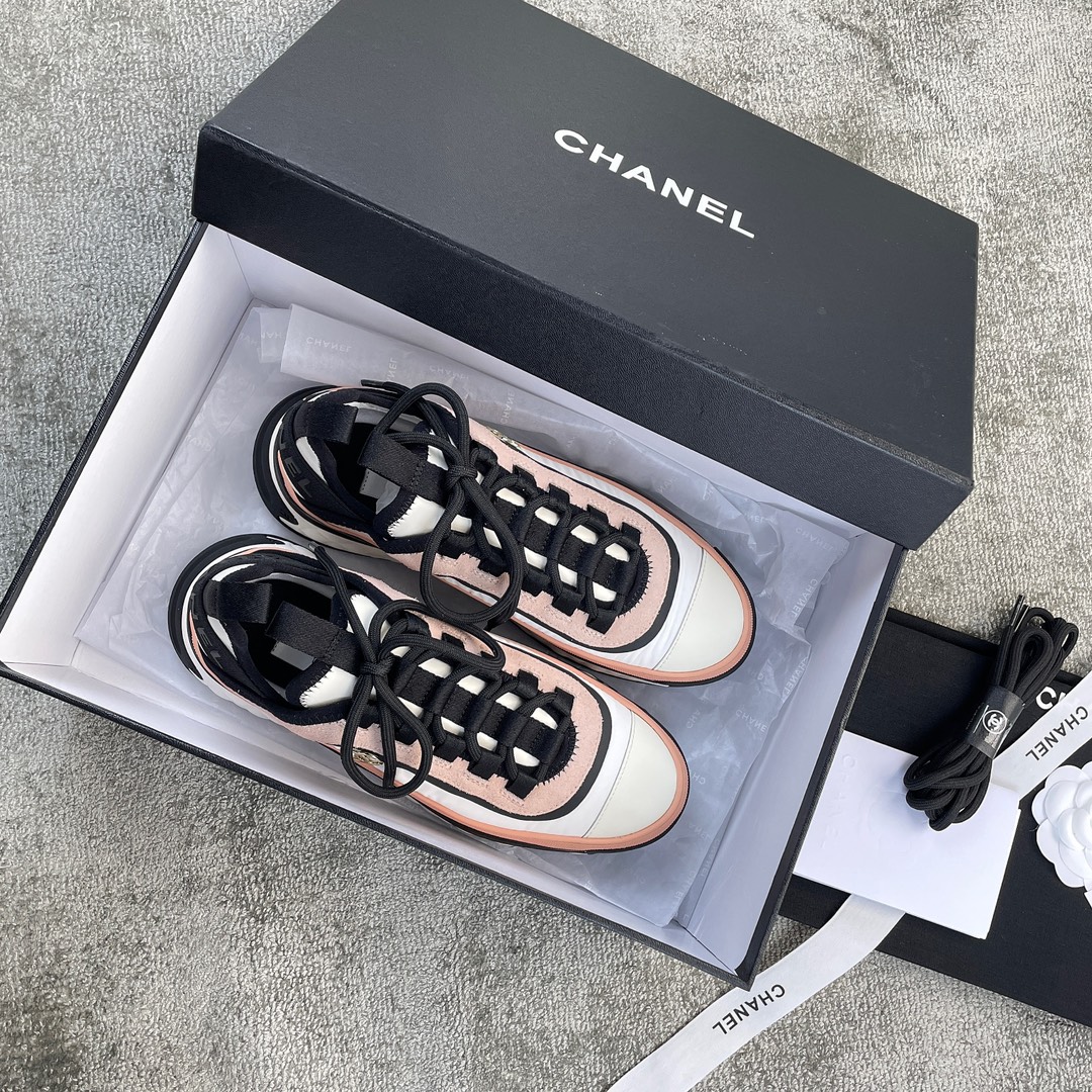 CHANEL sneakers classic small incense sneakers cowhide sheepskin leather genuine leather sole