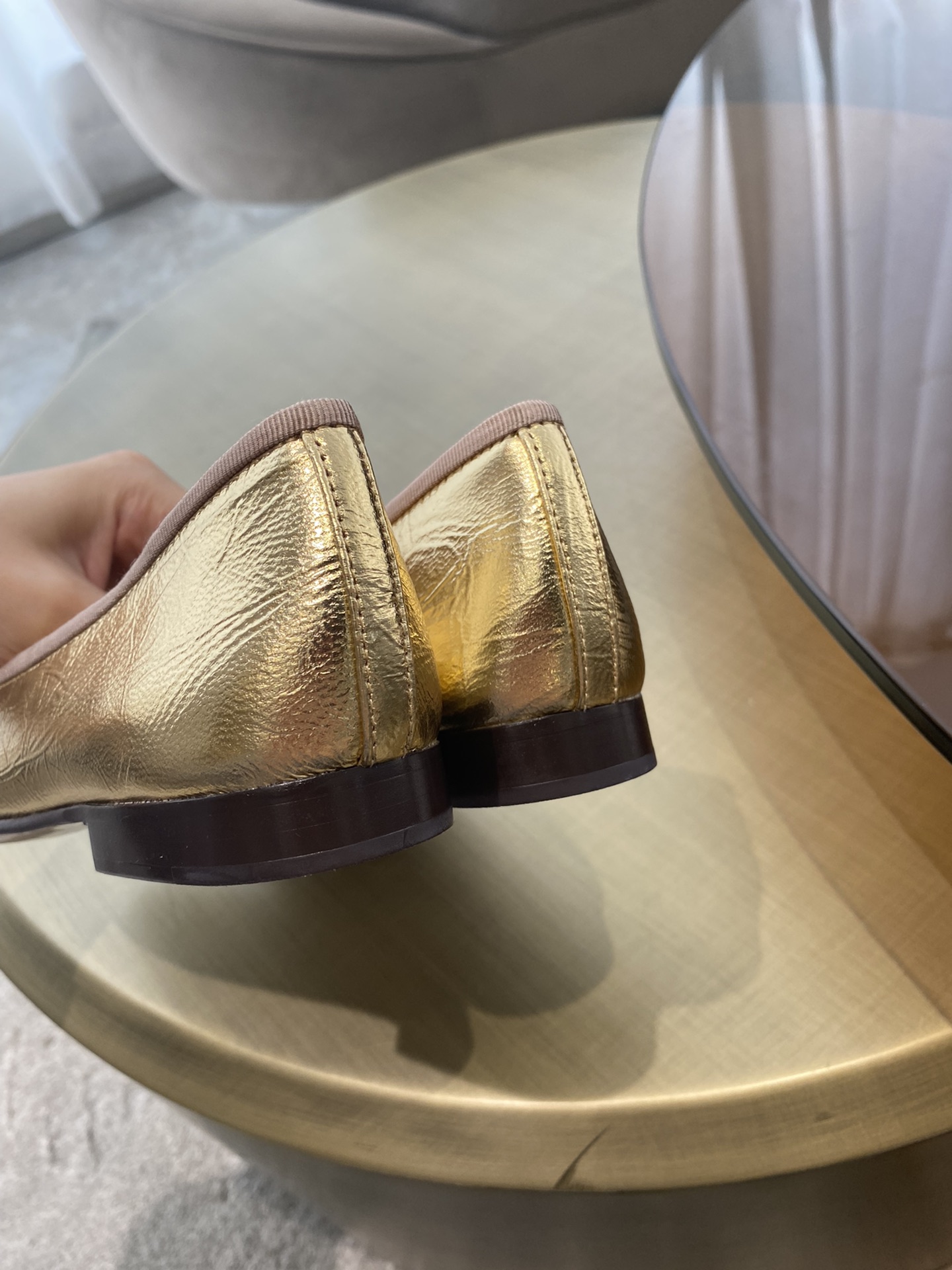 CHANEL ballet shoes Imported custom leather Italy imported leather outsole