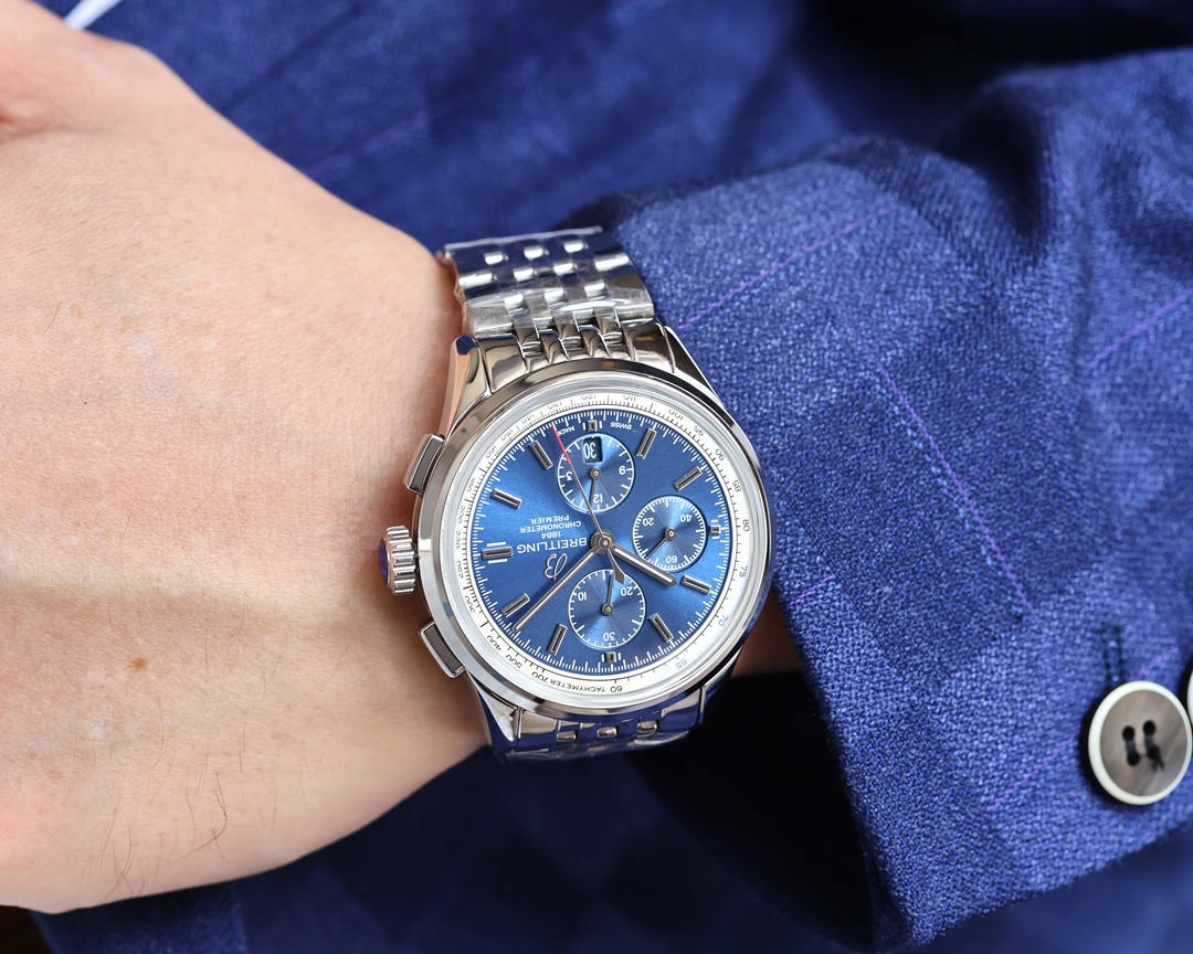 Breitling-Purcellus B01 Chronograph 16L steel Potted curved sapphire