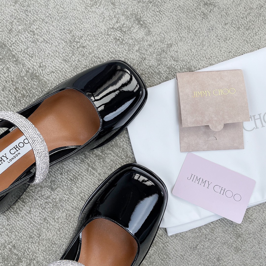 Jimmy Cho*o Chunky Heel Mary Jane