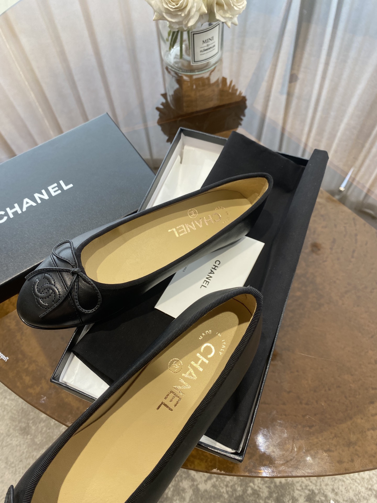 CHANEL ballet shoes Imported custom leather Italy imported leather outsole