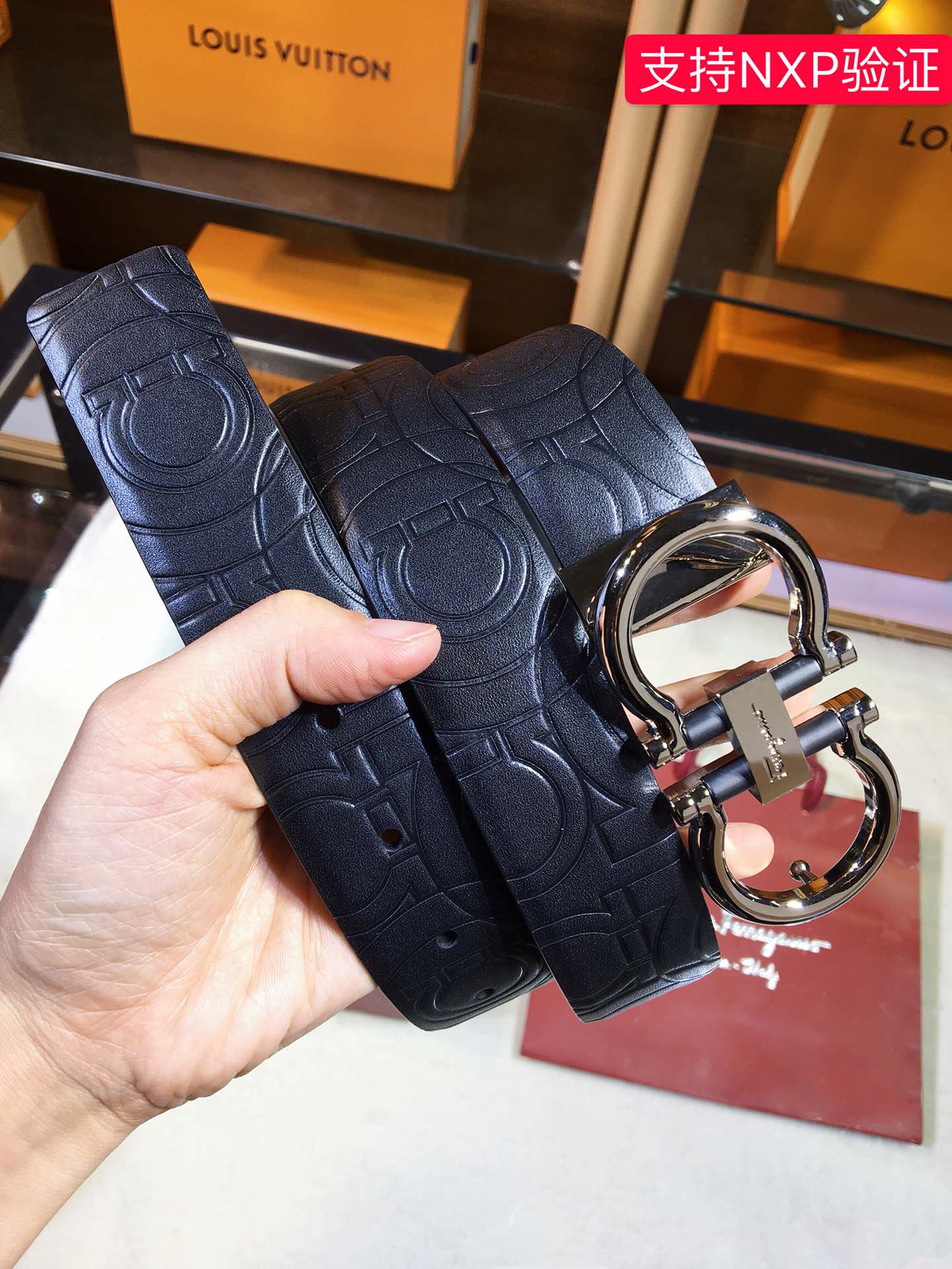 FERRAGAMO Italian original leather