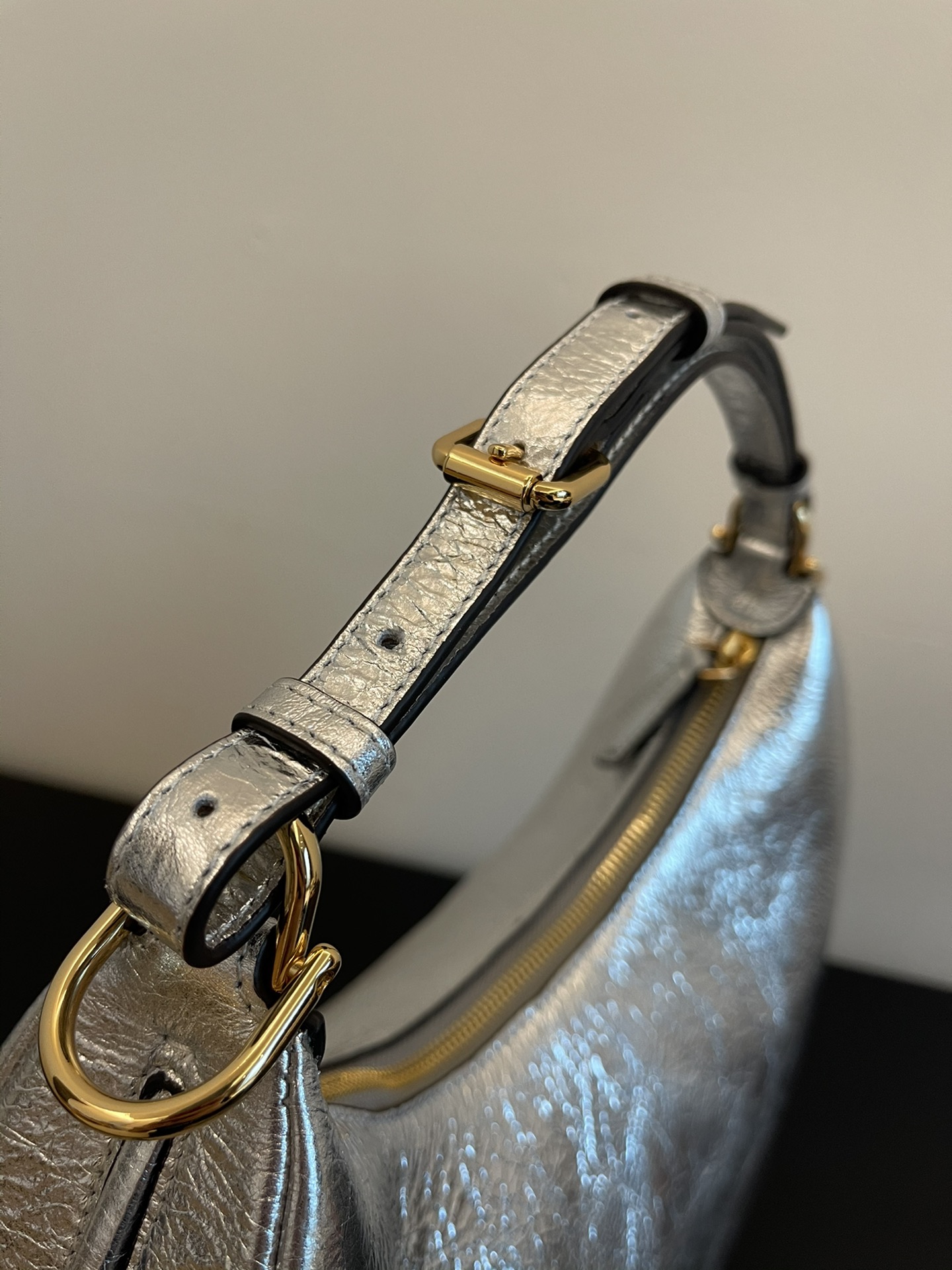 FENDI praphy underarm bag small silver