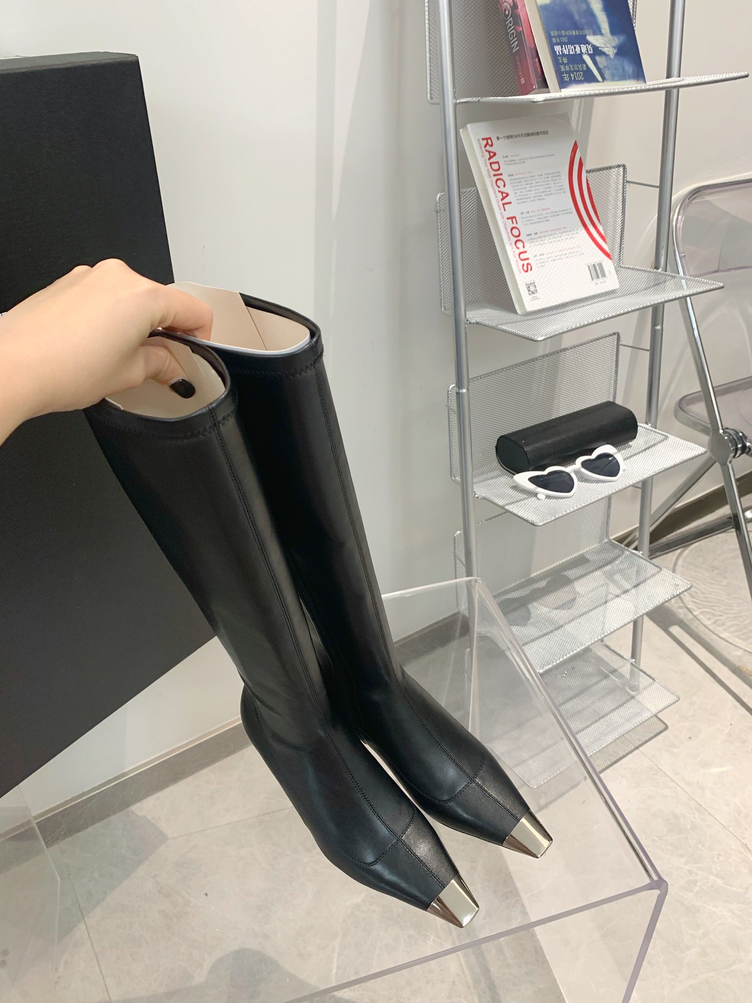 𝙎𝙖𝙞𝙣𝙩 𝙇𝙖𝙪𝙧𝙚𝙣𝙩 | 𝟐𝟎𝟐𝟐/𝐒𝐒 𝐧𝐞𝐰 YSL｜Saint Laurent Metal Toe Series New High Heeled Boots