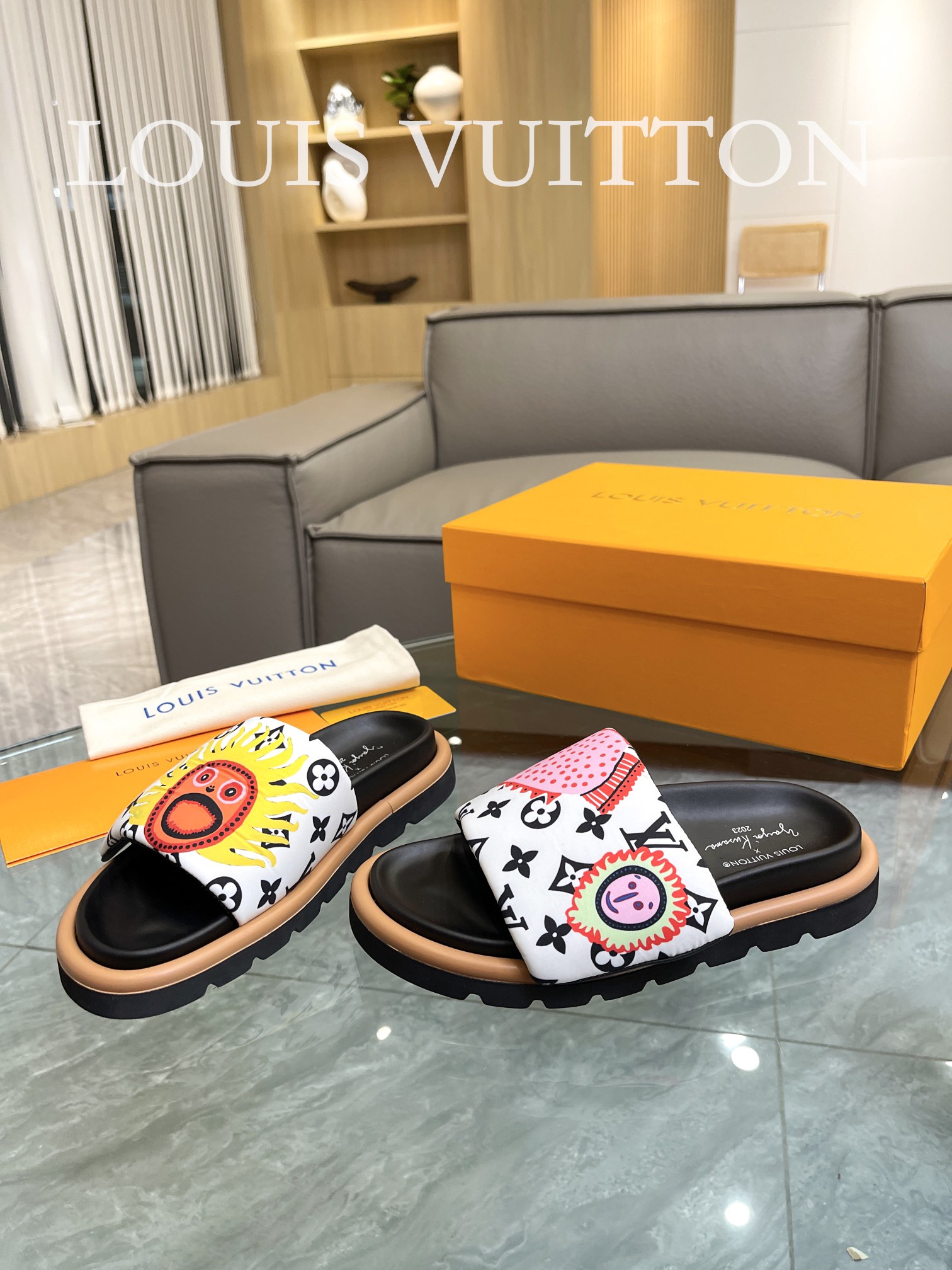 Louis Vuitton 2023 lovers mandarin duck shoes