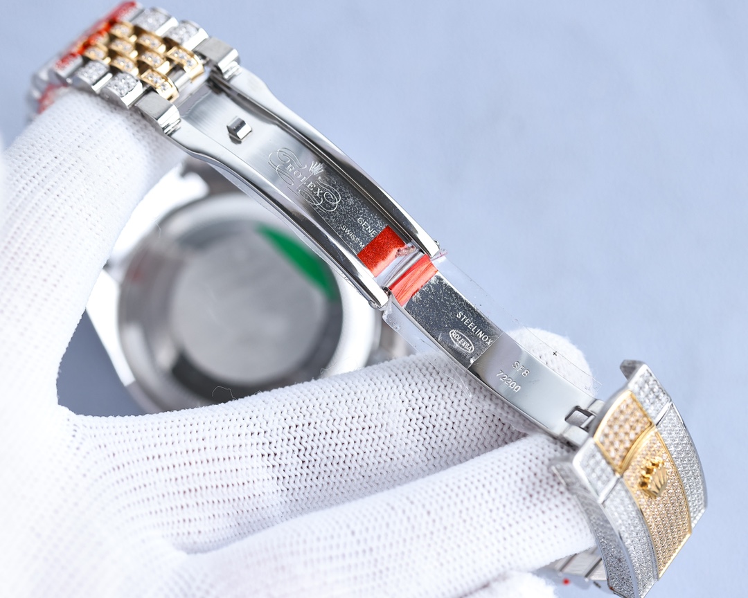Rolex full diamond local luxury version 18k nanotechnology