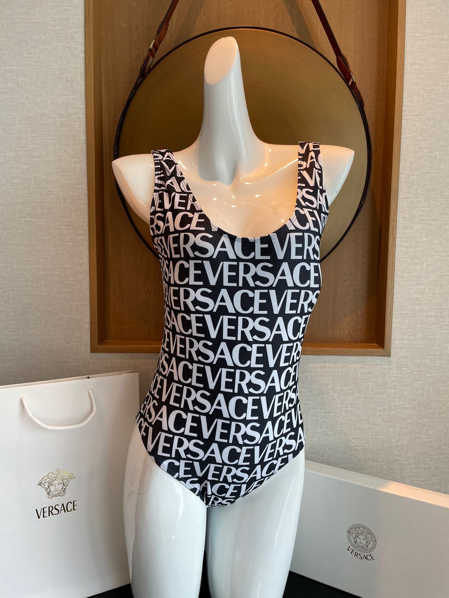 Versace New monogrammed one-piece swimming costume