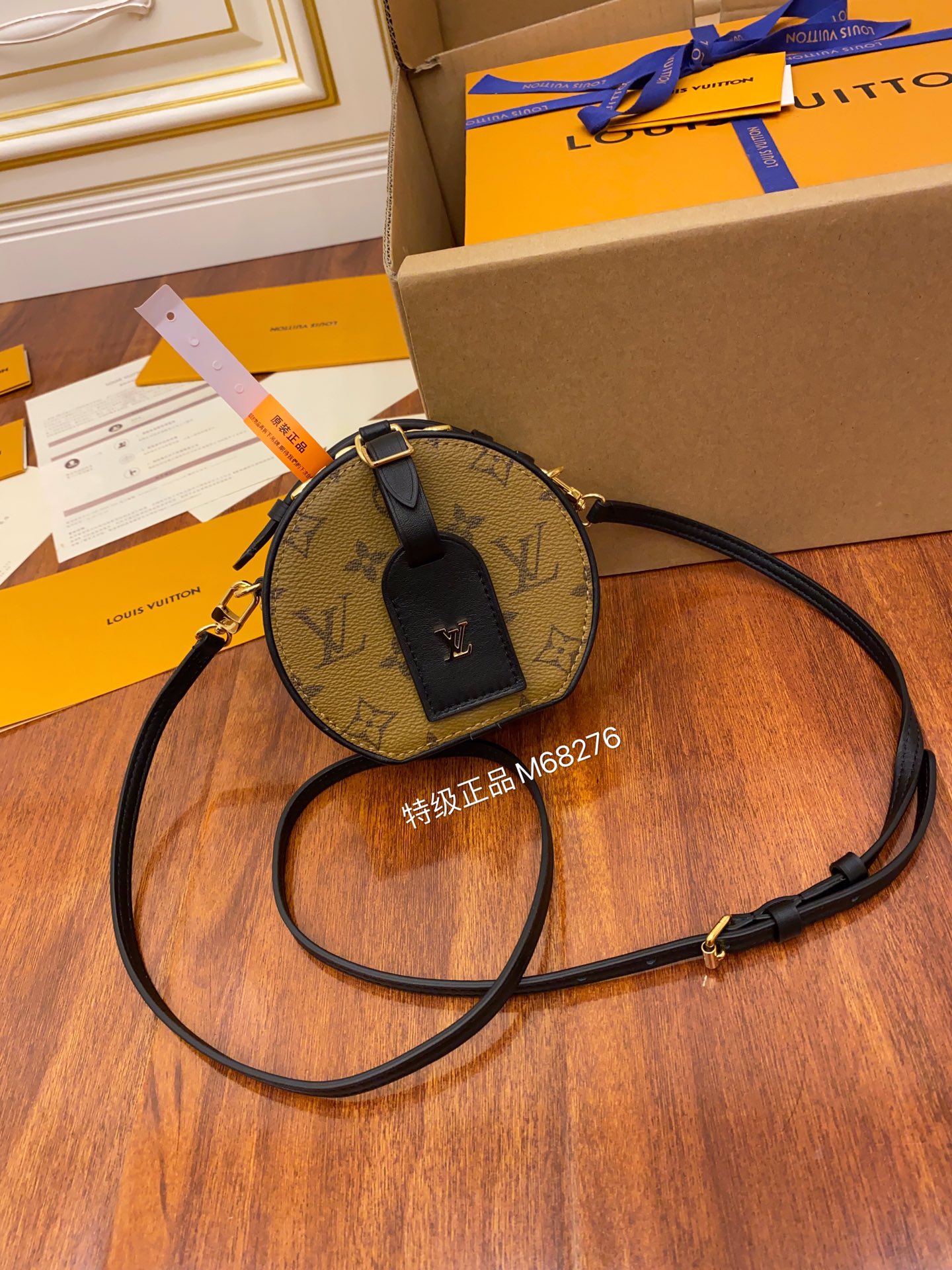 Louis Vuitton M68276 leather is genuine OEM Italian A-grade leather