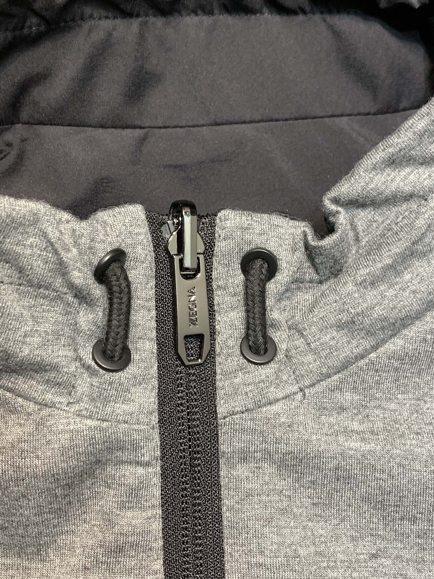 Zegna Hooded reversible jacket