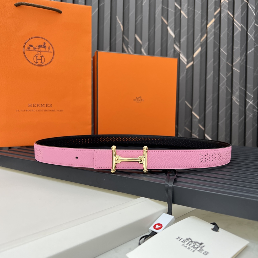Hermes Reversible Belt in Swift and Epsom Calfskin