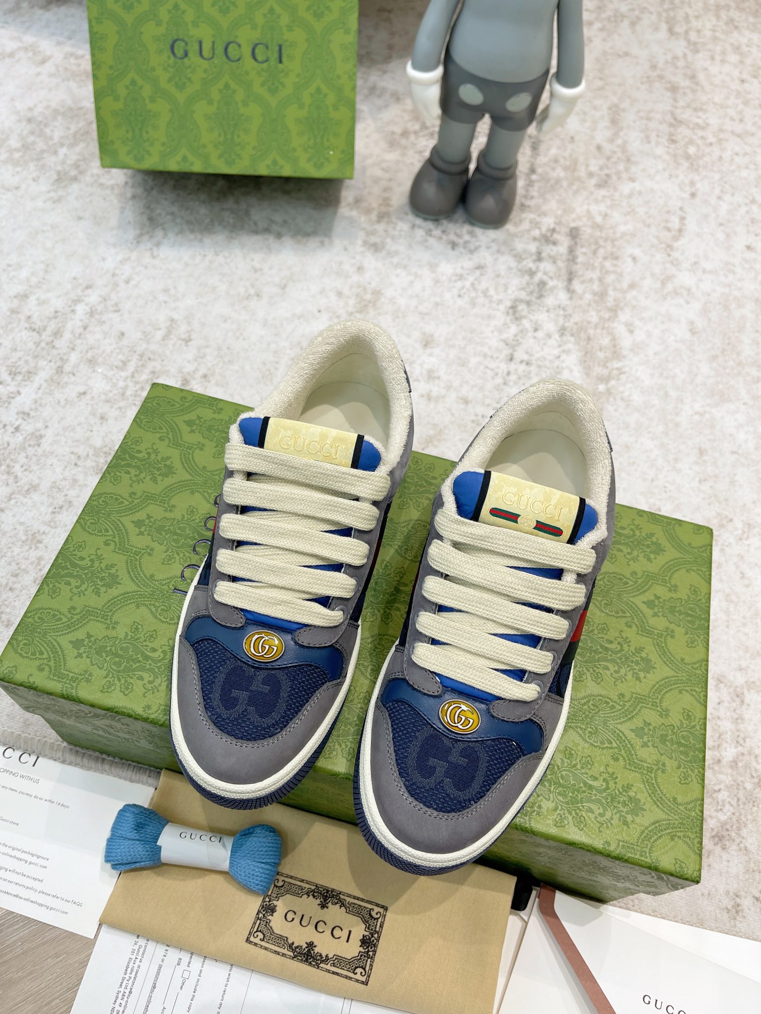 Gucci new upgraded small dirty shoes couple models