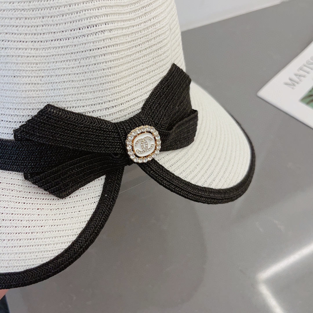 CHANEL straw hat, lady style hat