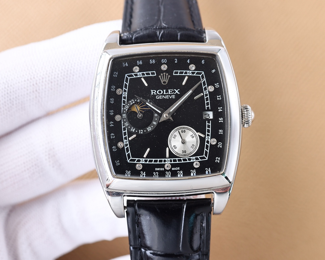 Rolex trendy men's new trendy men's full diamond trench watch equipped with automatic 82S3