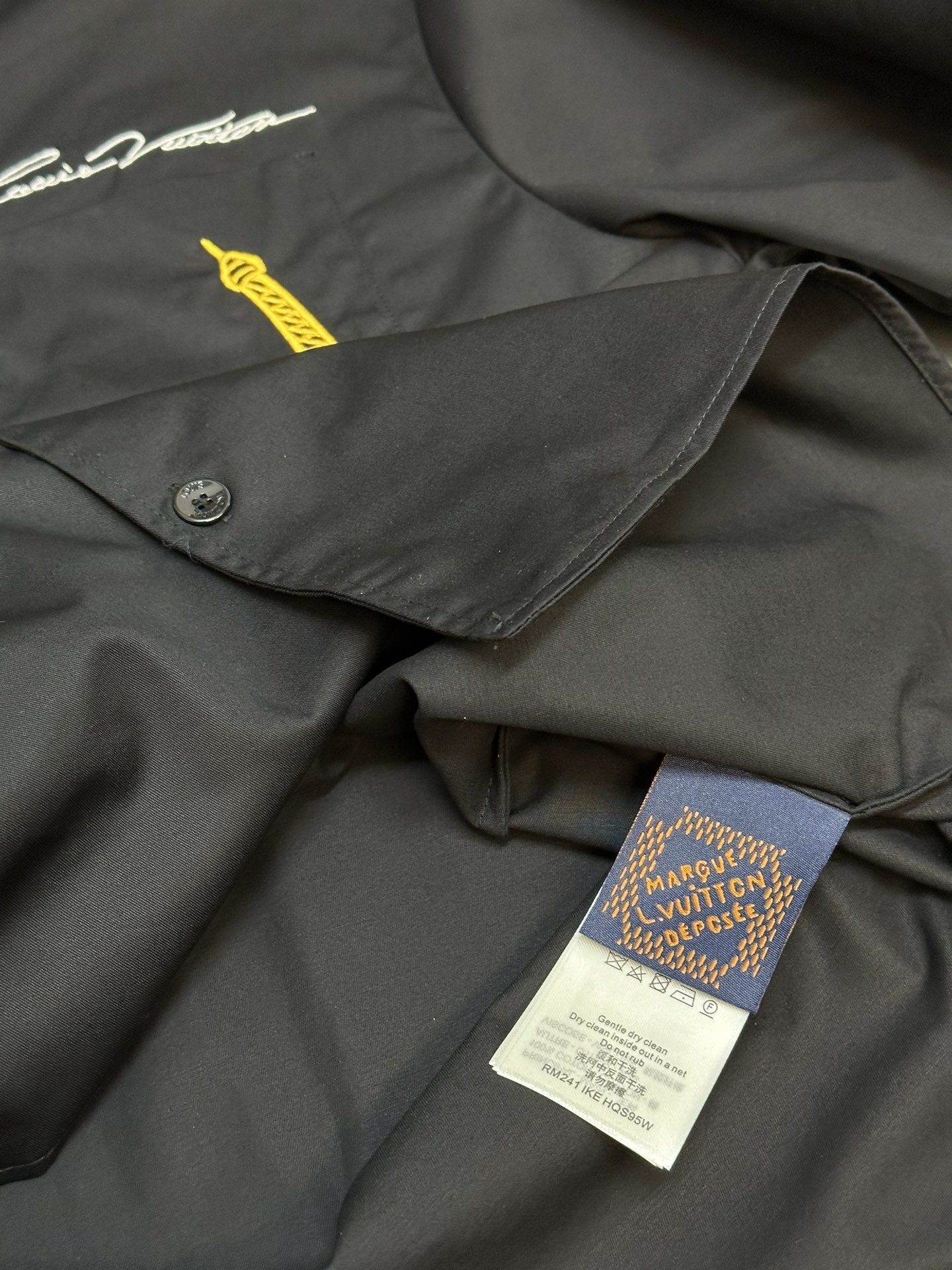 Louis Vuitton Iron Tower embroidered monogrammed shirt