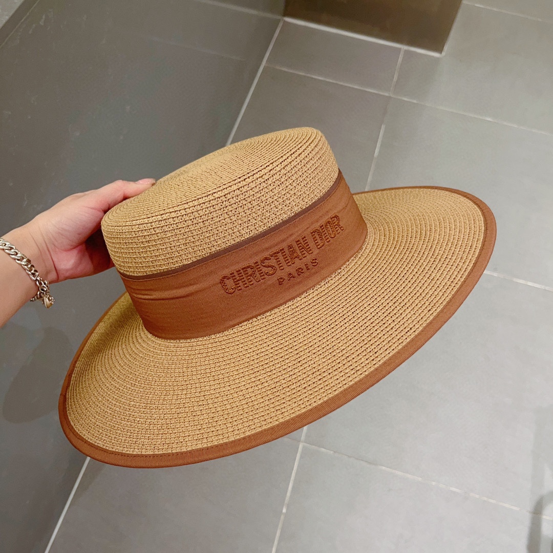 Dior new straw hat, bowler hat