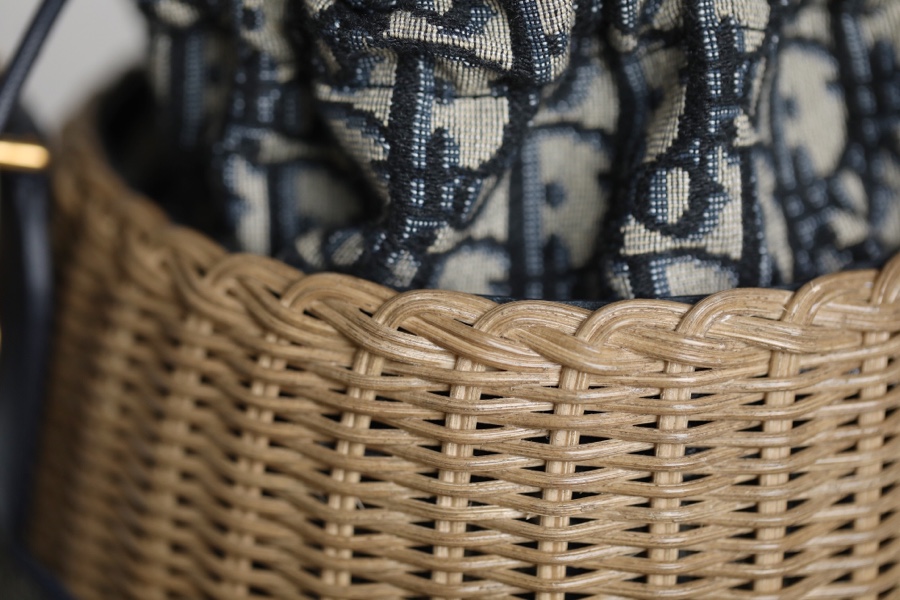 Dior Wicker Basket Bag