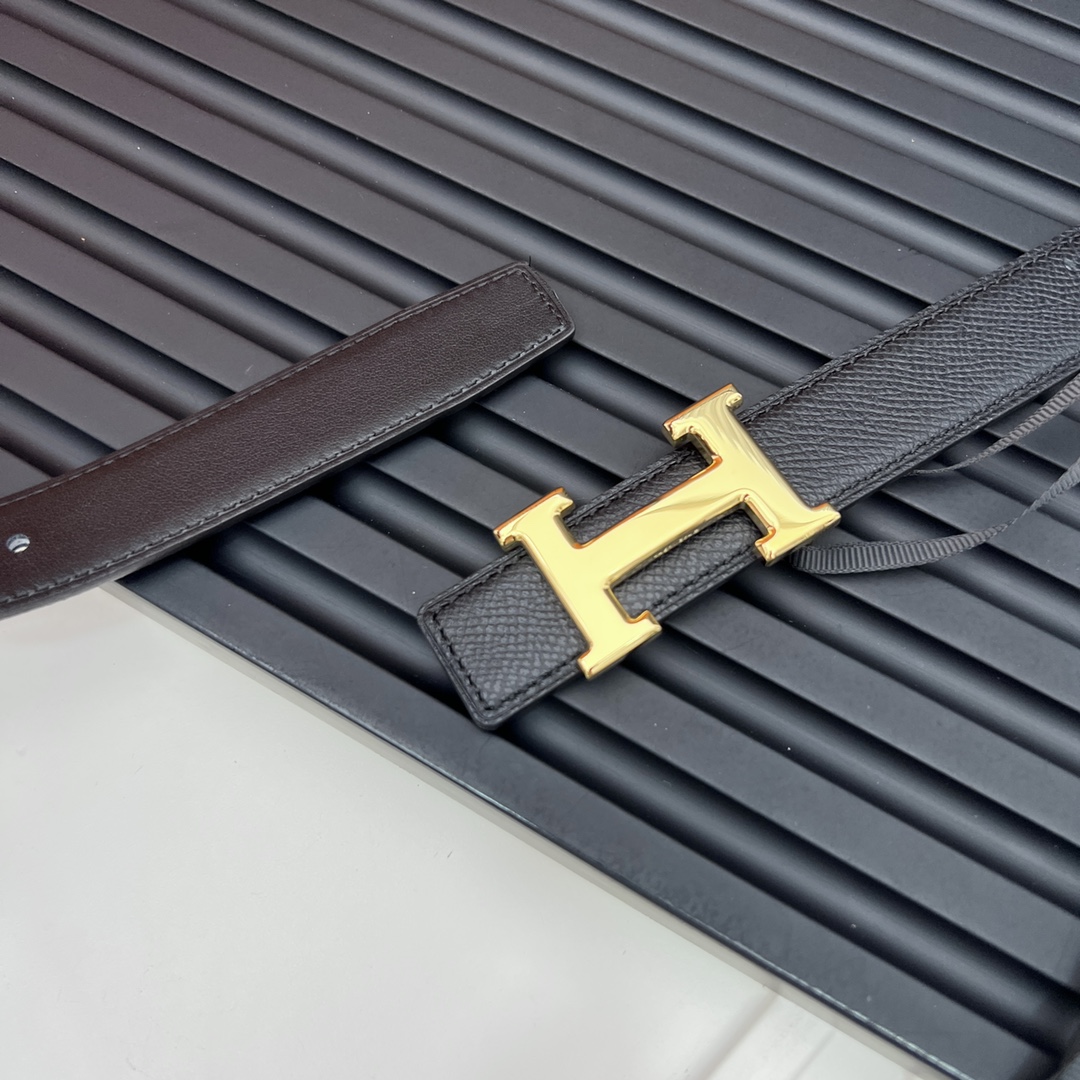 Hermes Reversible Belt in Swift and Epsom Calfskin