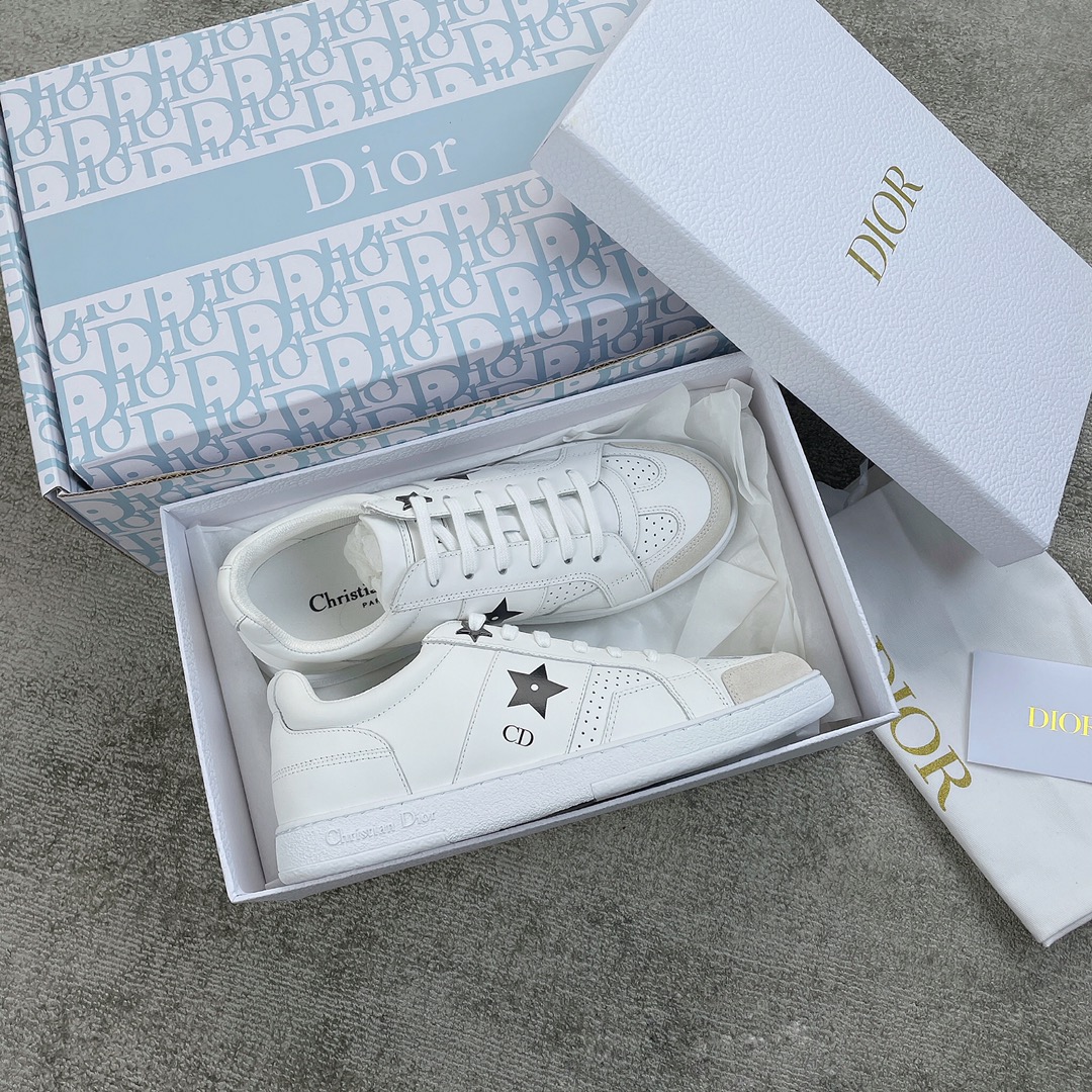 DIOR Star Women's Sneakers Calfskin White