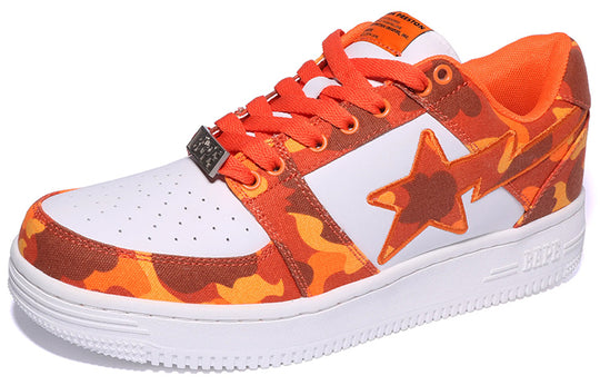 A BATHING APE Bape Sta x Heron Preston ‘White Orange’ 1I23-191-904