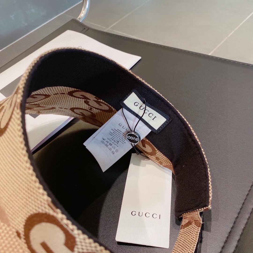 GUCCI foldable empty top visor