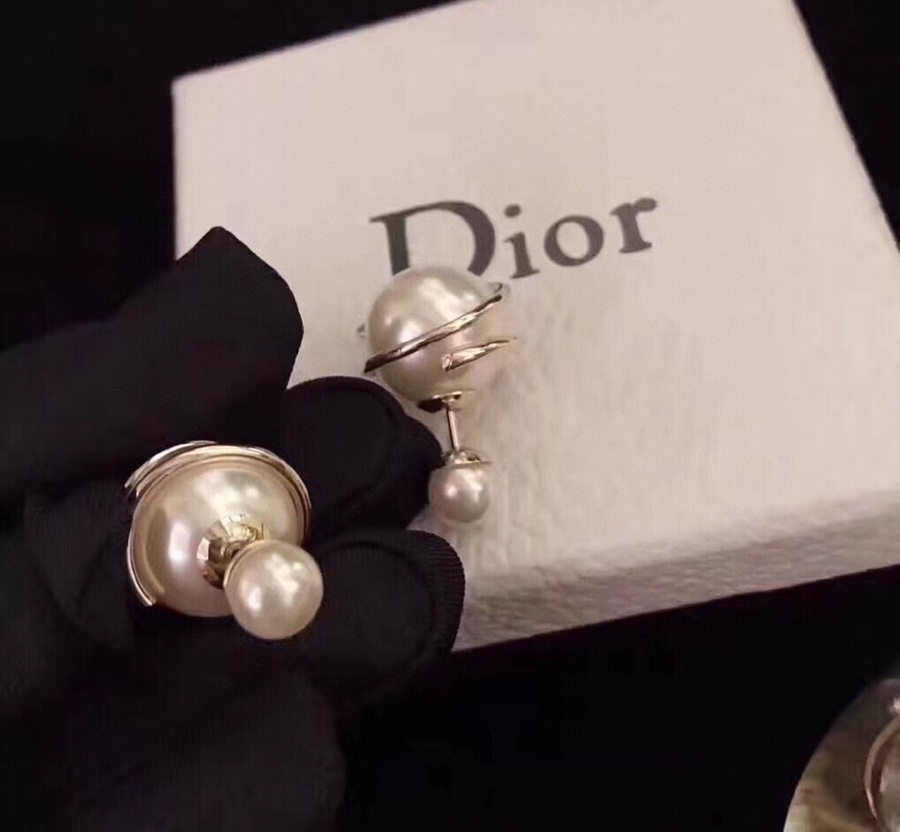 Dior stud earrings