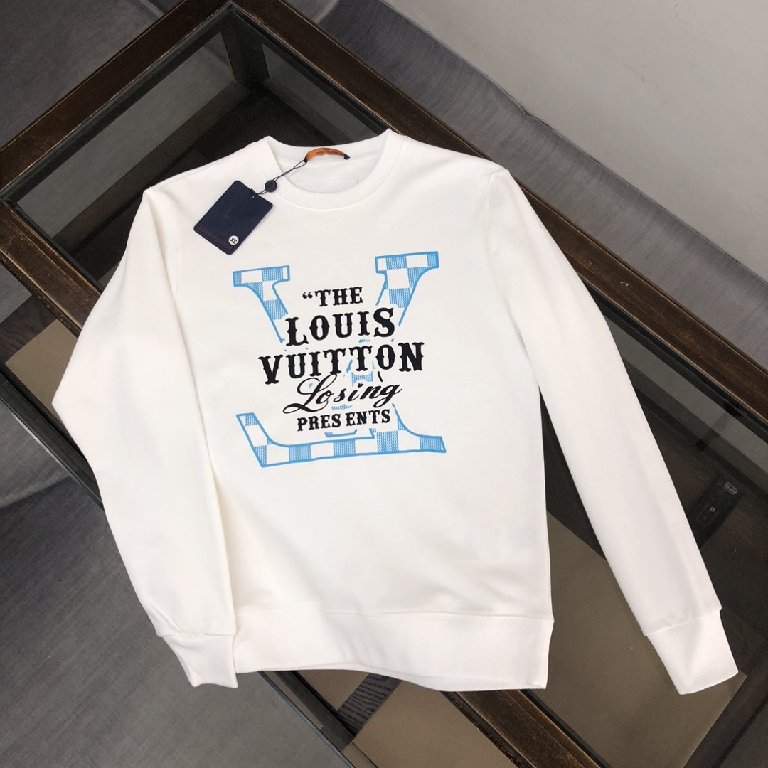 Louis Vuitton 2023 new autumn and winter couples style round neck sweatshirt