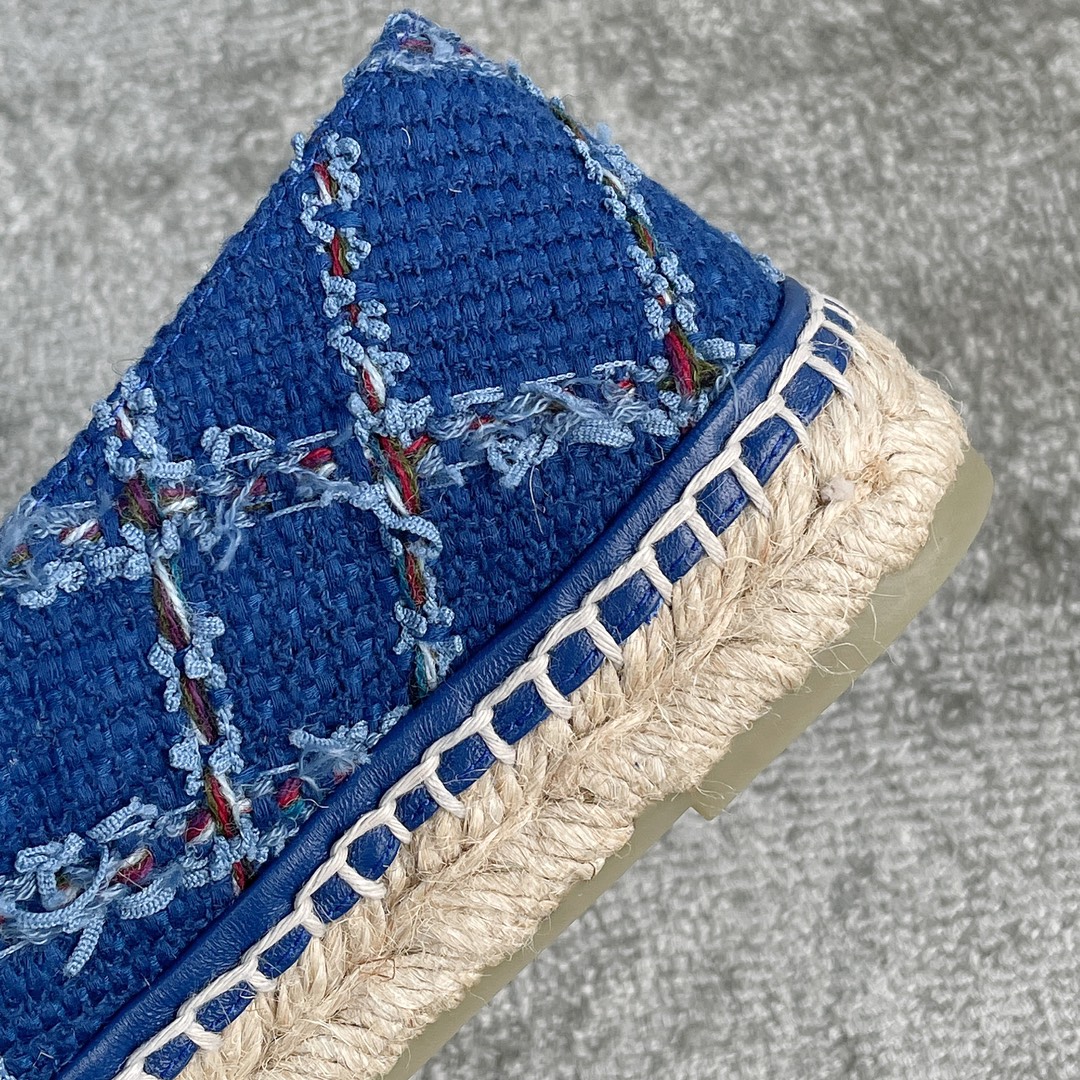 CHANEL fisherman shoes custom mixed sheepskin imported leather embryo leather upper soft inner cushion sheepskin