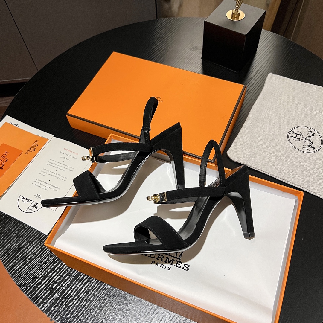 Hermes classic H high-heeled sandals series