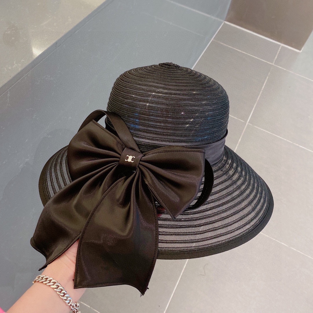 Celine organza new visor hat