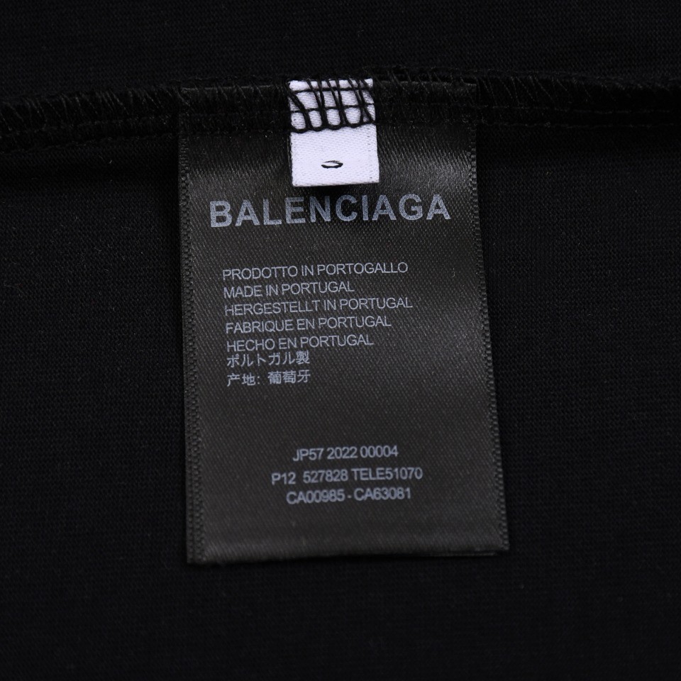 Balenciaga 24s embroidered fabric t-shirt