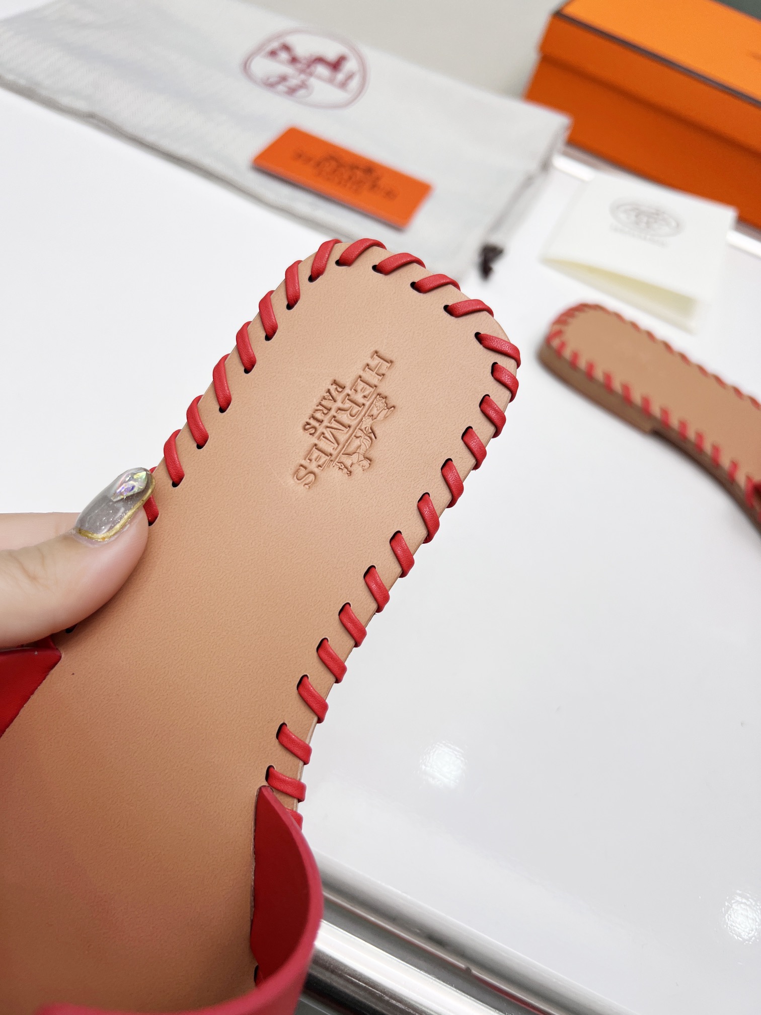 Hermes early spring new slippers