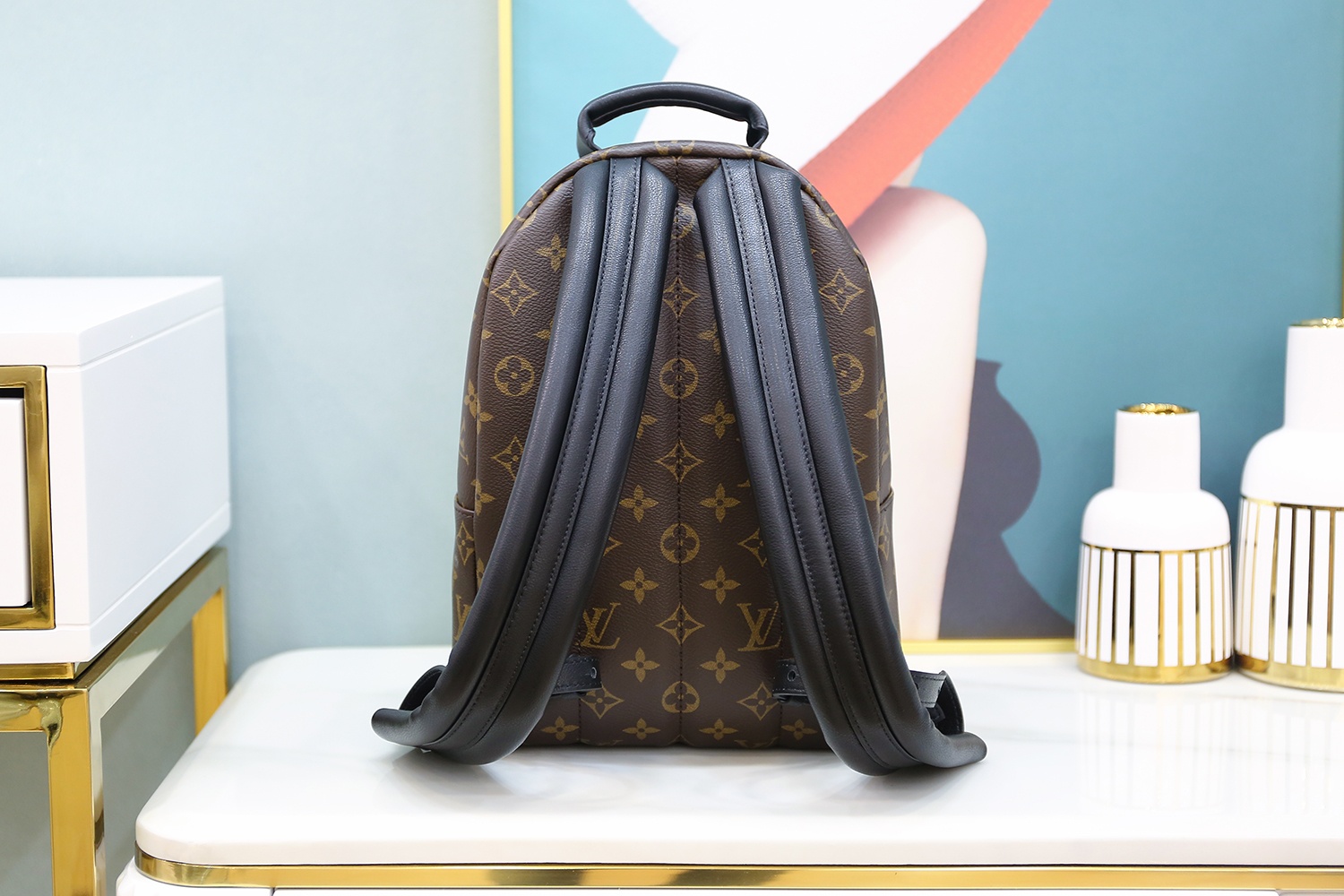 Louis Vuitton 𝐏𝐀𝐋𝐌 𝐒𝐏𝐑𝐈𝐍𝐆𝐒mini backpack🎒M44871