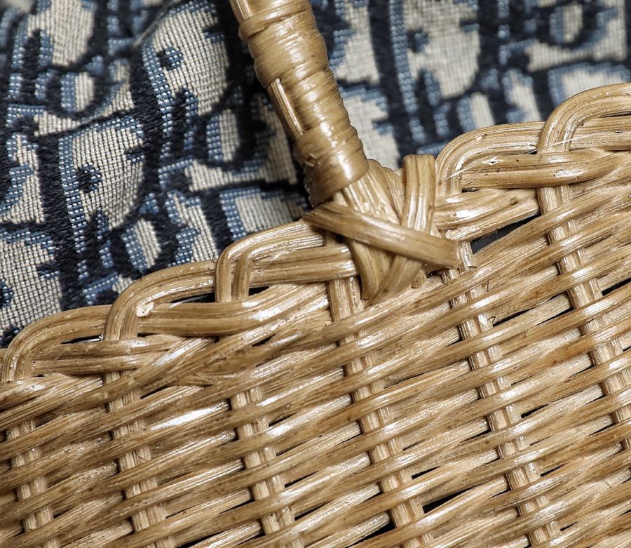 Dior Wicker Basket Bag
