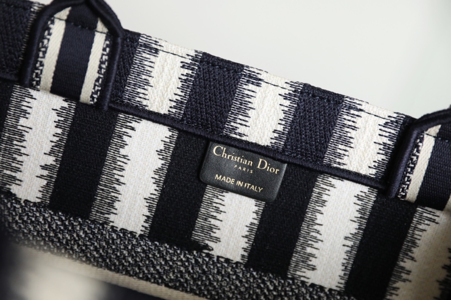 DIOR TOTE striped shopping bag