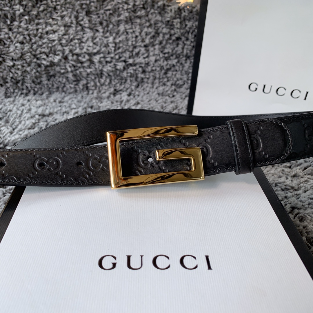 GUCCI imported calfskin with rectangular G