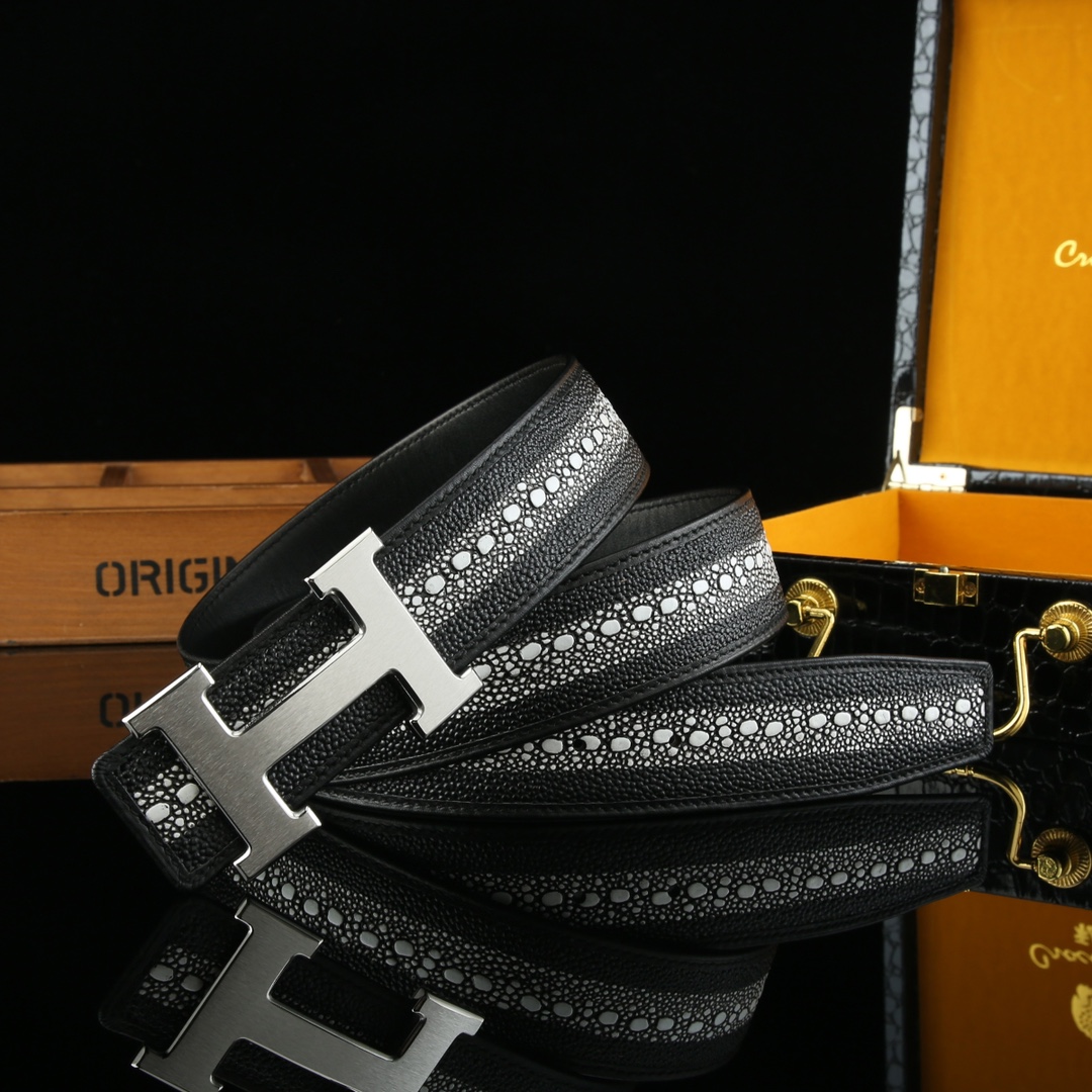 Hermes Classic 💎Steel Buckle