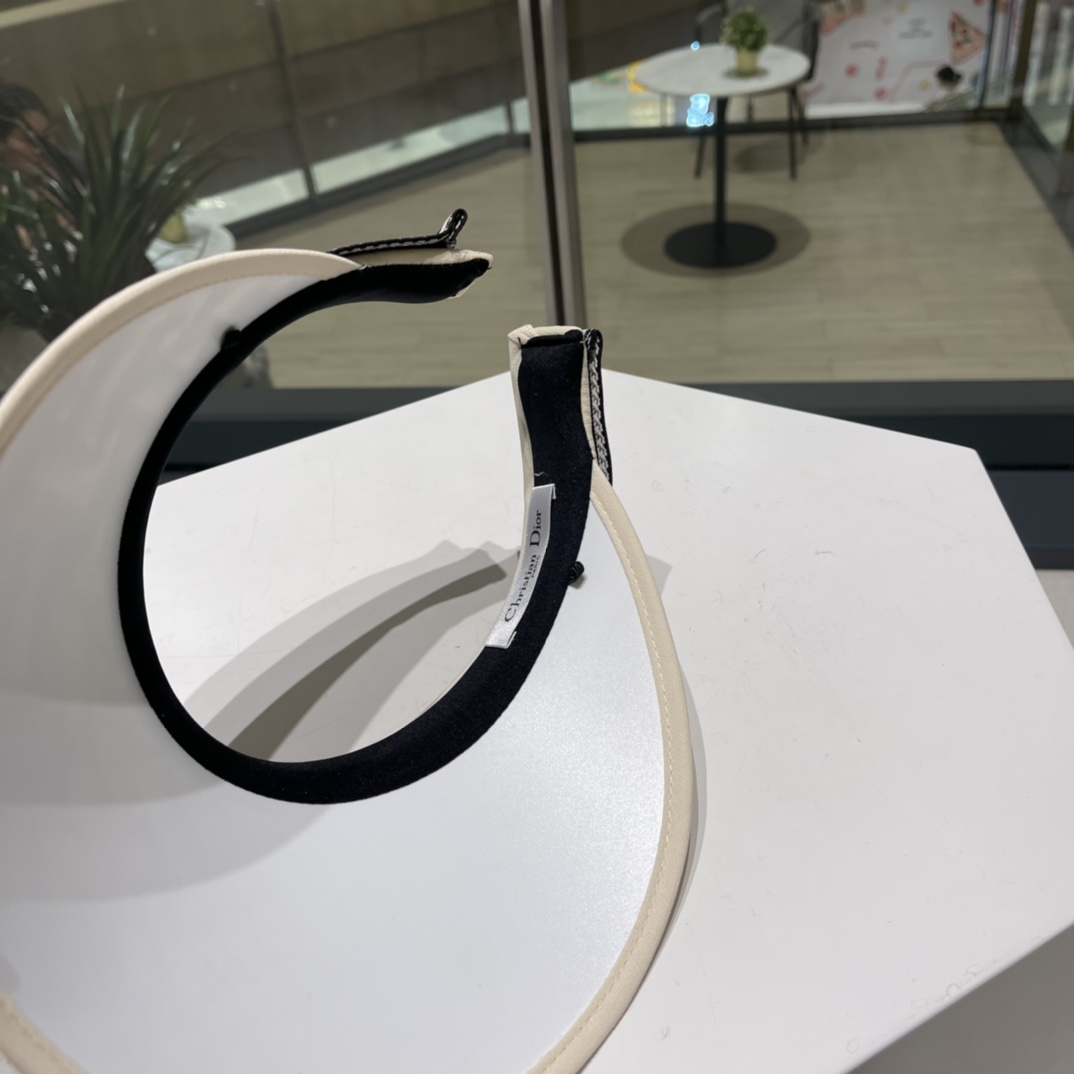 DIOR sun visor empty top hat