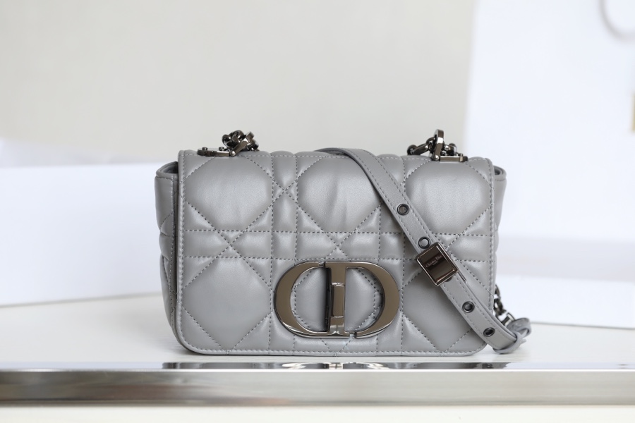 ▪️ DIOR CARO Grey Gunmetal Buckle DR-061